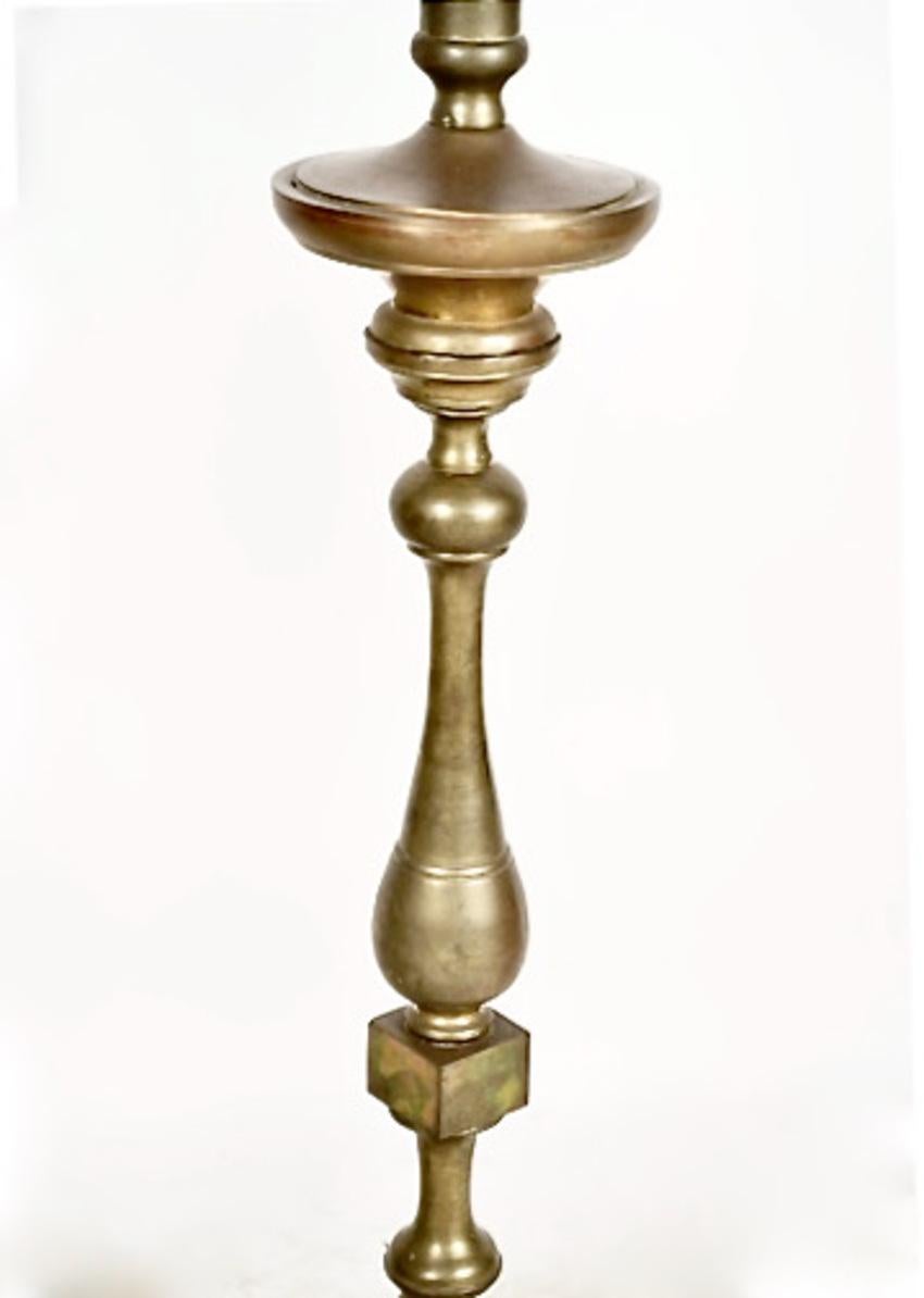 European Pair Bronze Spanish-Style Floor Lamps For Sale