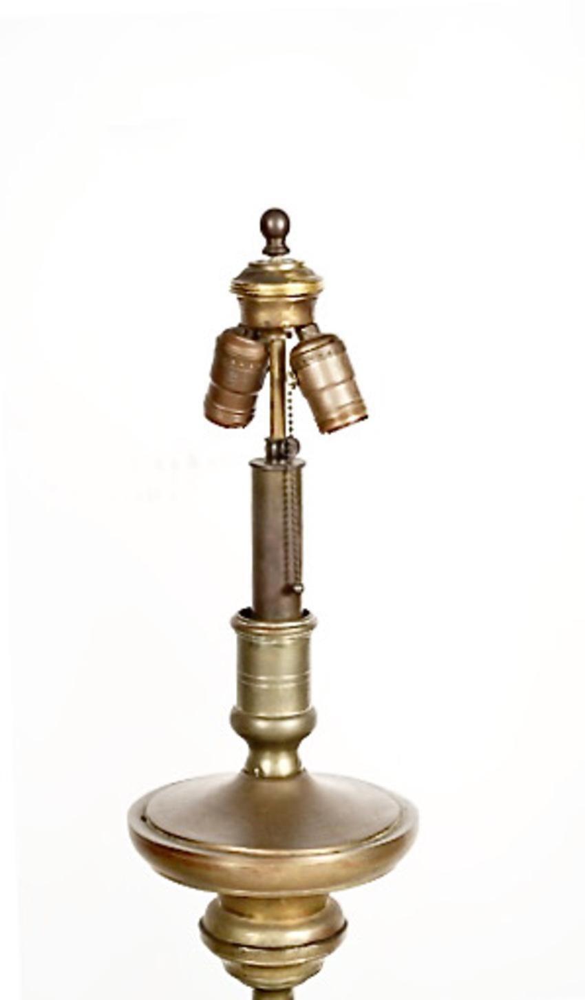 Brass Pair Bronze Spanish-Style Floor Lamps For Sale