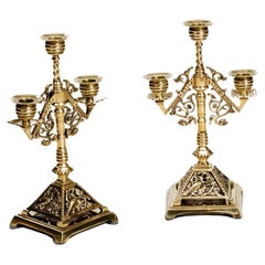 Egyptian Revival Candle Holders