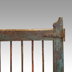 Pair of British Colonial Antique Dog Gates in Original Paint