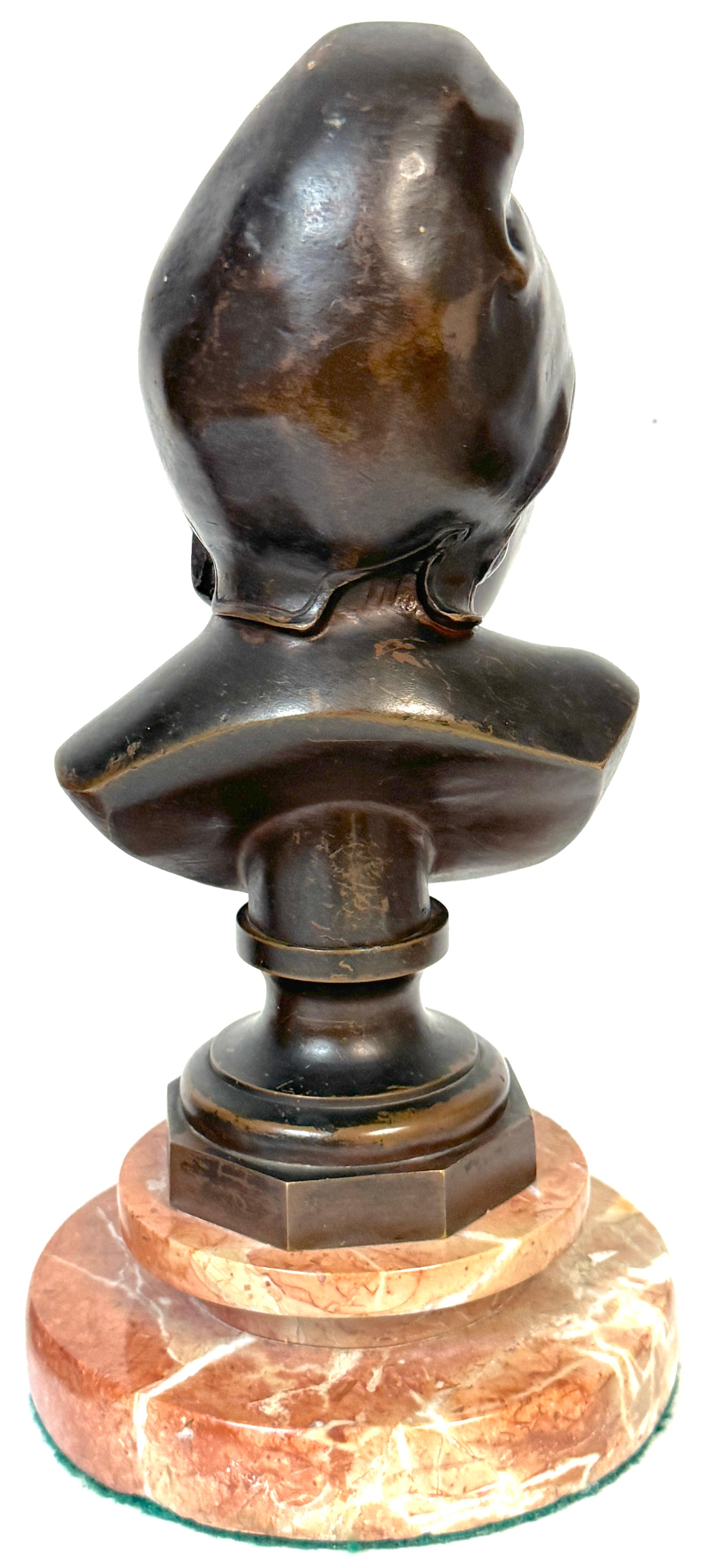 Pair Bronze Busts: 