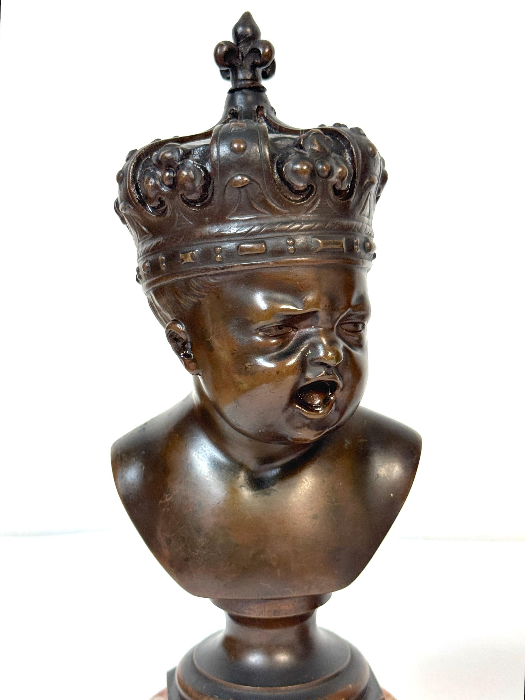 Napoleon III Pair Bronze Busts: 