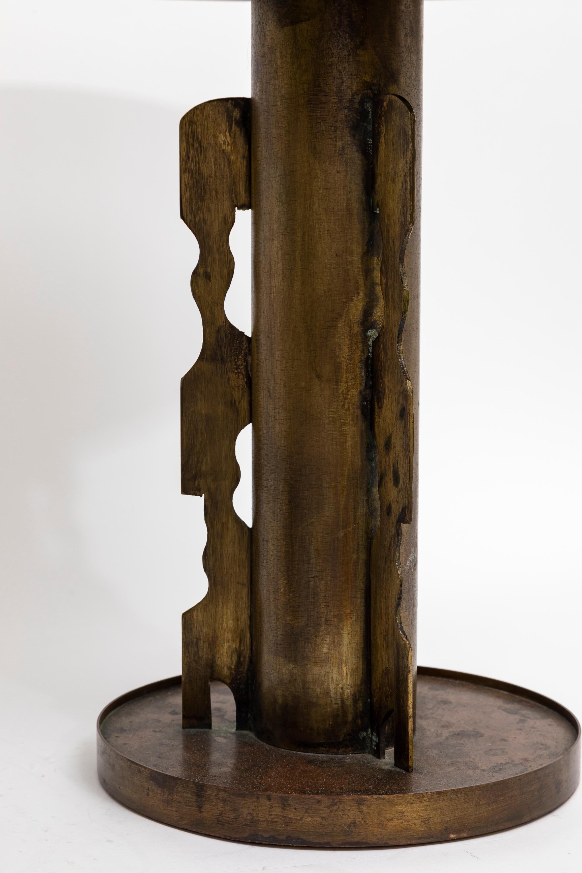 Philip & Kelvin Laverne, Paar etruskische Beistelltische aus Bronze nach Picasso im Angebot 4