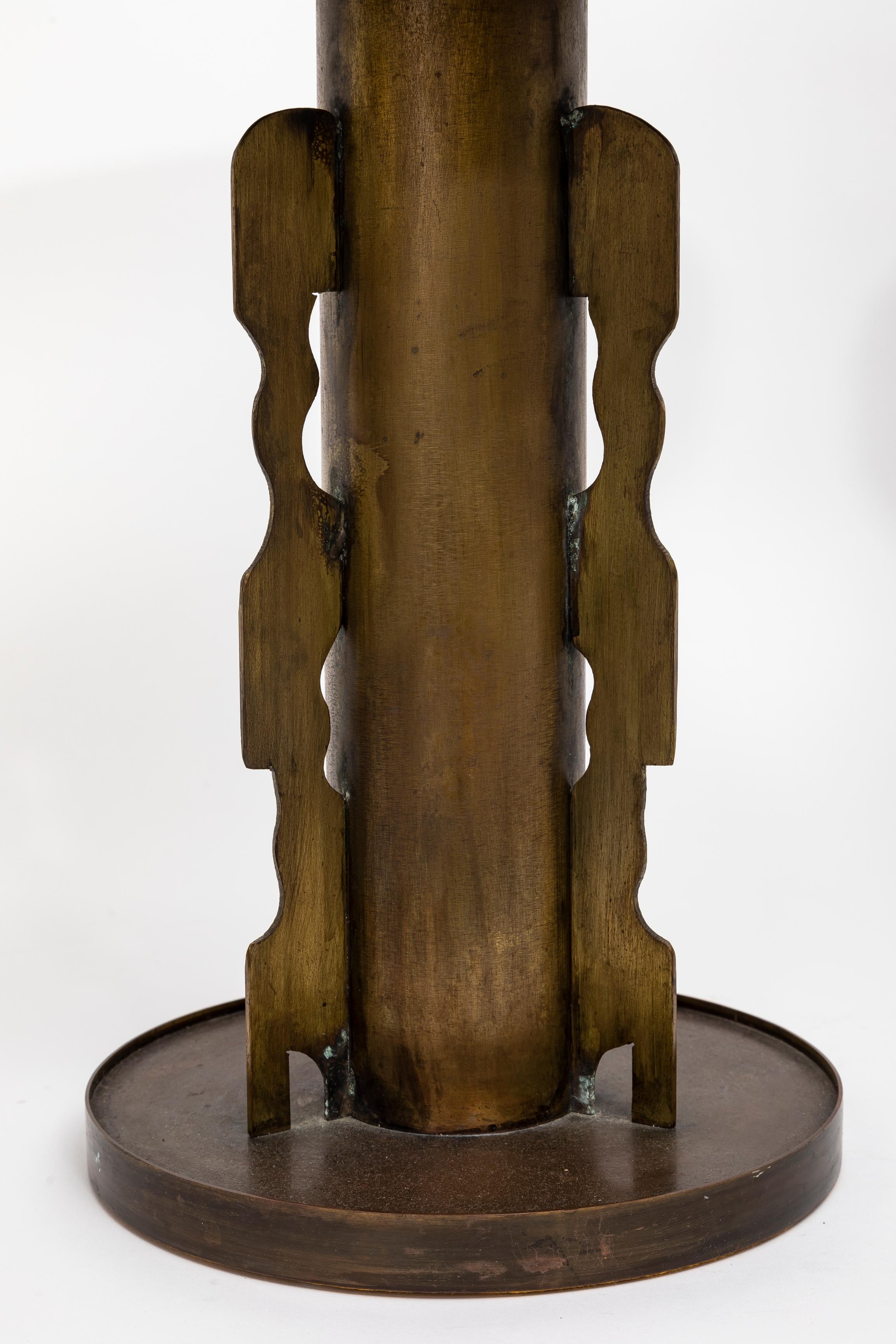 Philip & Kelvin Laverne, Paar etruskische Beistelltische aus Bronze nach Picasso im Angebot 5