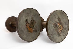 Philip & Kelvin Laverne, Pair of Bronze Etruscan Side Tables after Picasso