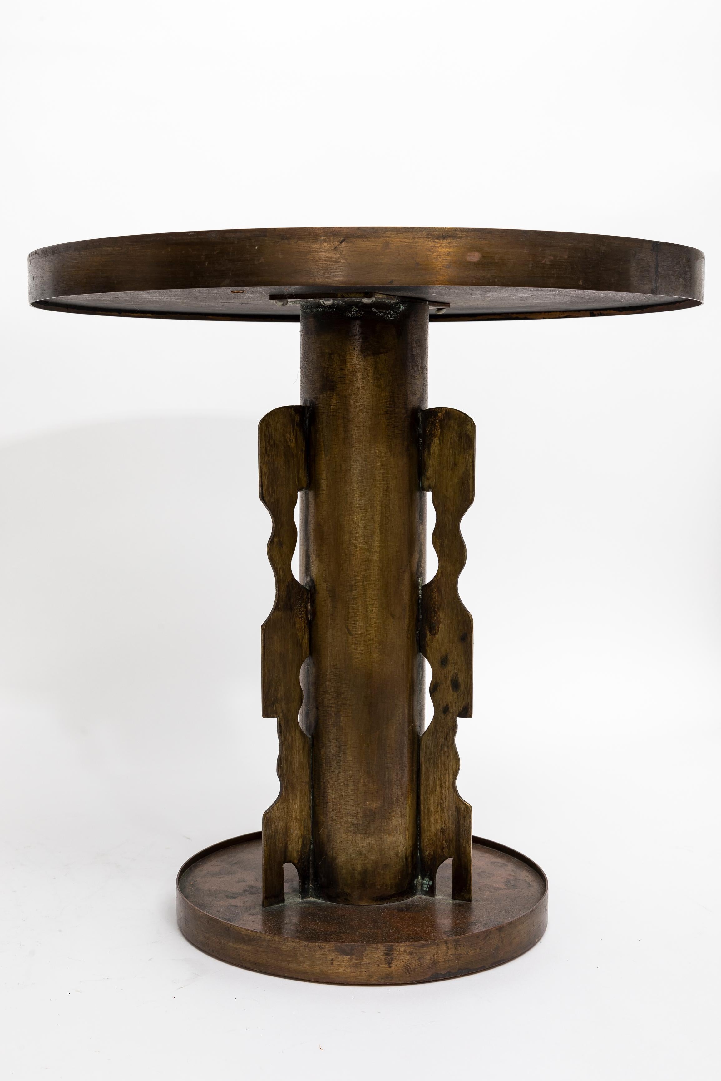 Philip & Kelvin Laverne, Paar etruskische Beistelltische aus Bronze nach Picasso im Angebot 1