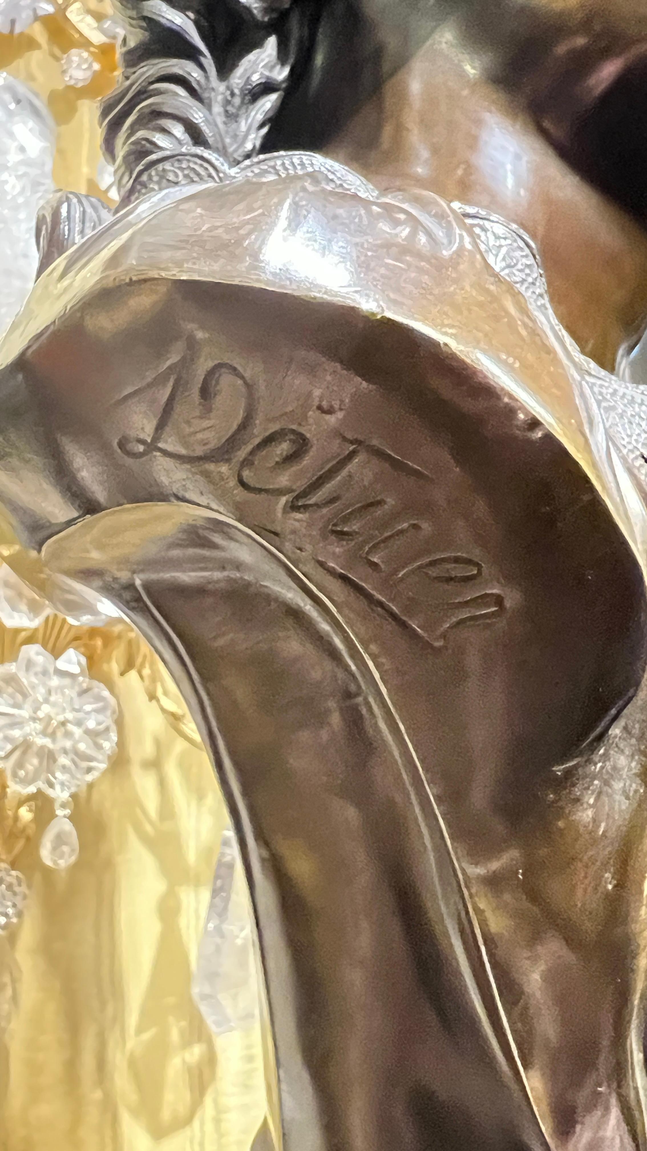 Paire de sculptures en bronze de bustes féminins d'après Pierre-Louis Detrier (1822-1897) en vente 7