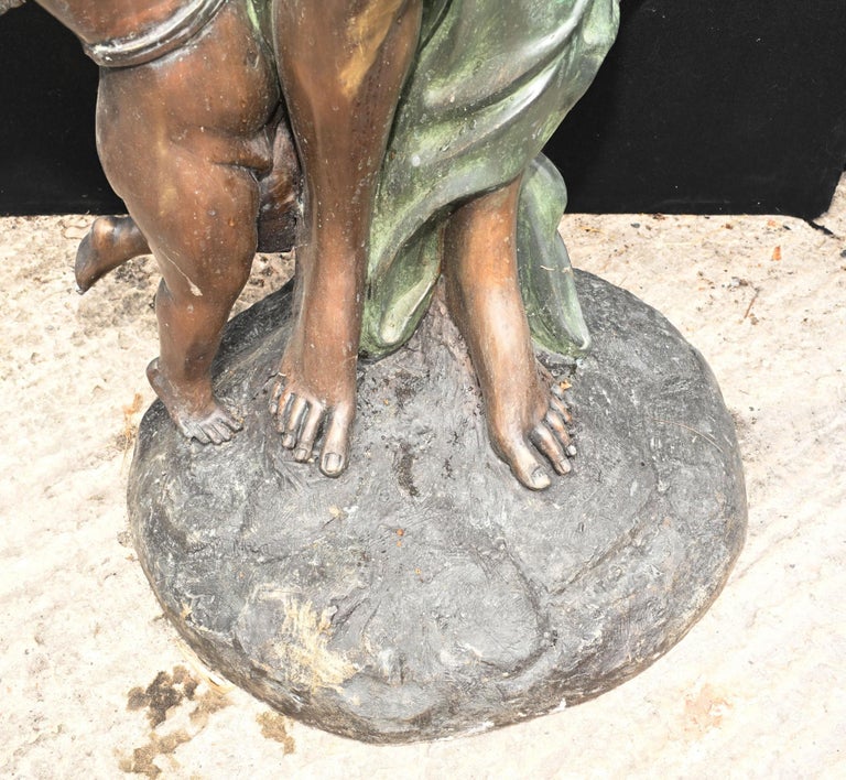 Heurtoir De Porte En Bronze — Grande Taille, Fusion Artistique Italienne, Finition Laiton Antique