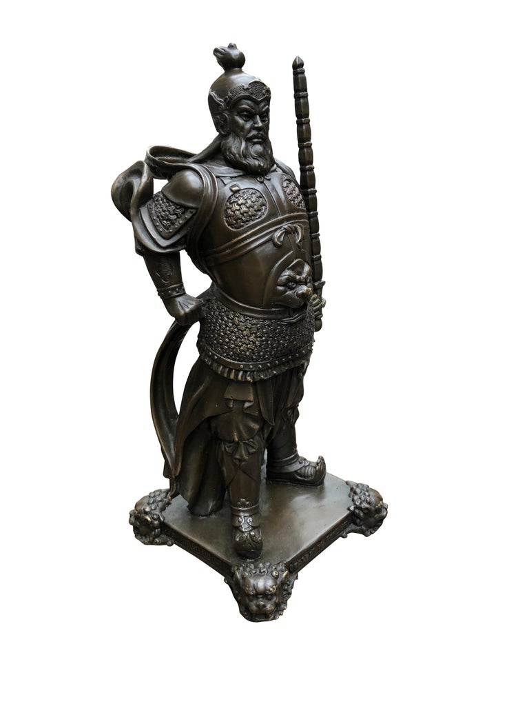 small samurai statue