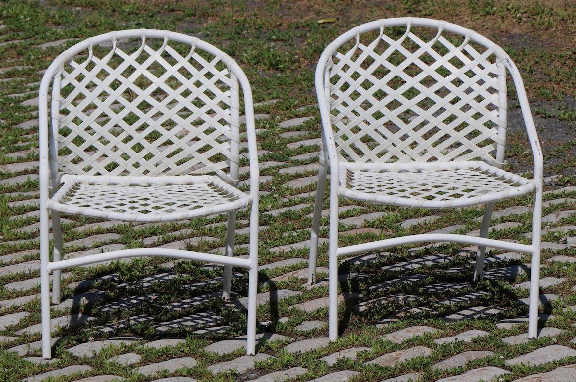 Pair of Brown Jordan Kantan Garden Patio Chairs by Tadao Inouye 4