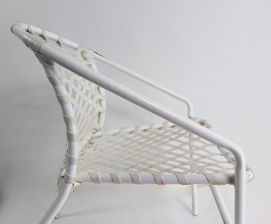 Aluminum Pair of Brown Jordan Kantan Garden Patio Chairs by Tadao Inouye