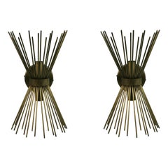 Pair of Brutalist  Wall Sconces