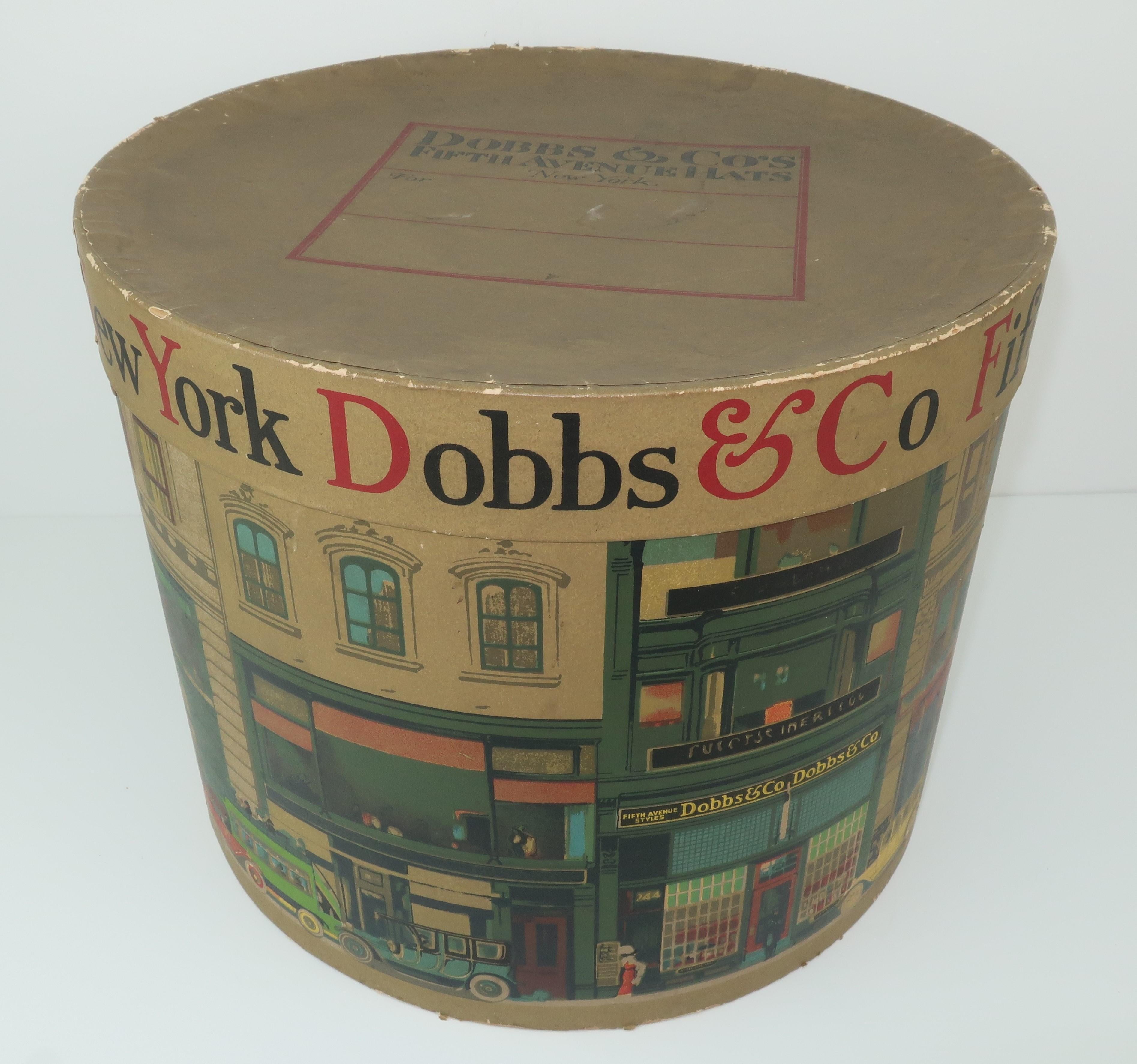 Women's or Men's Pair C.1940 Dobbs Fifth Ave NY Hat Boxes