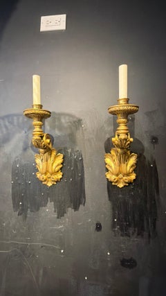 Coppia di appliques Caldwell in bronzo dorato