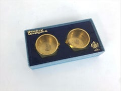 Pair Candleholders N°10 in Brass by Pierre Forsell for Skultuna Sweden 1960s