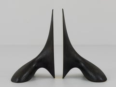 Paar Carl Auböck Minimalist Mid-Century Messing Buchstützen #3653, Wien, Österreich