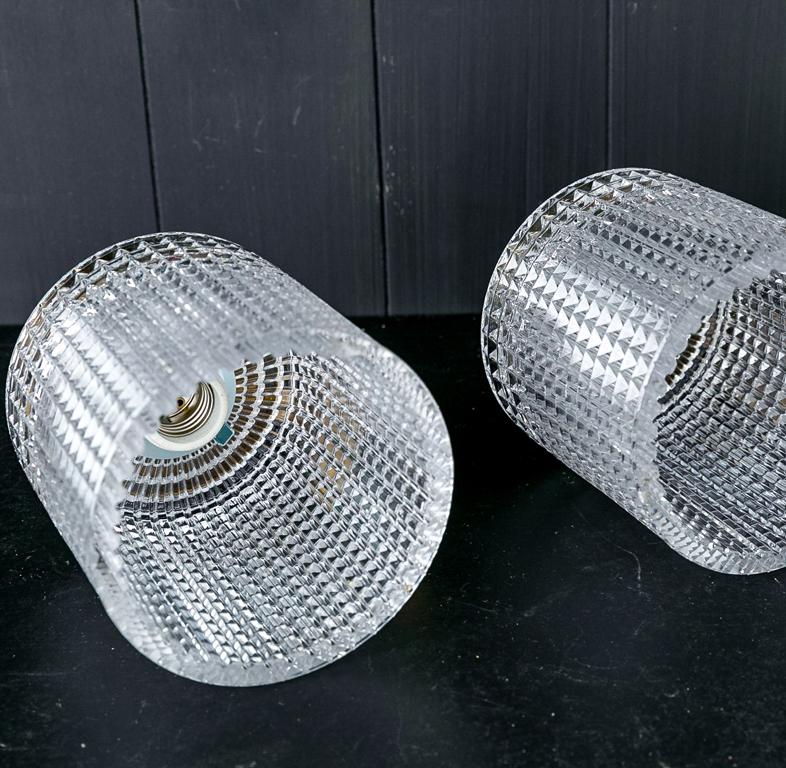 Mid-20th Century Pair of Carl Fagerlund for Orrefors Sconces Midcentury