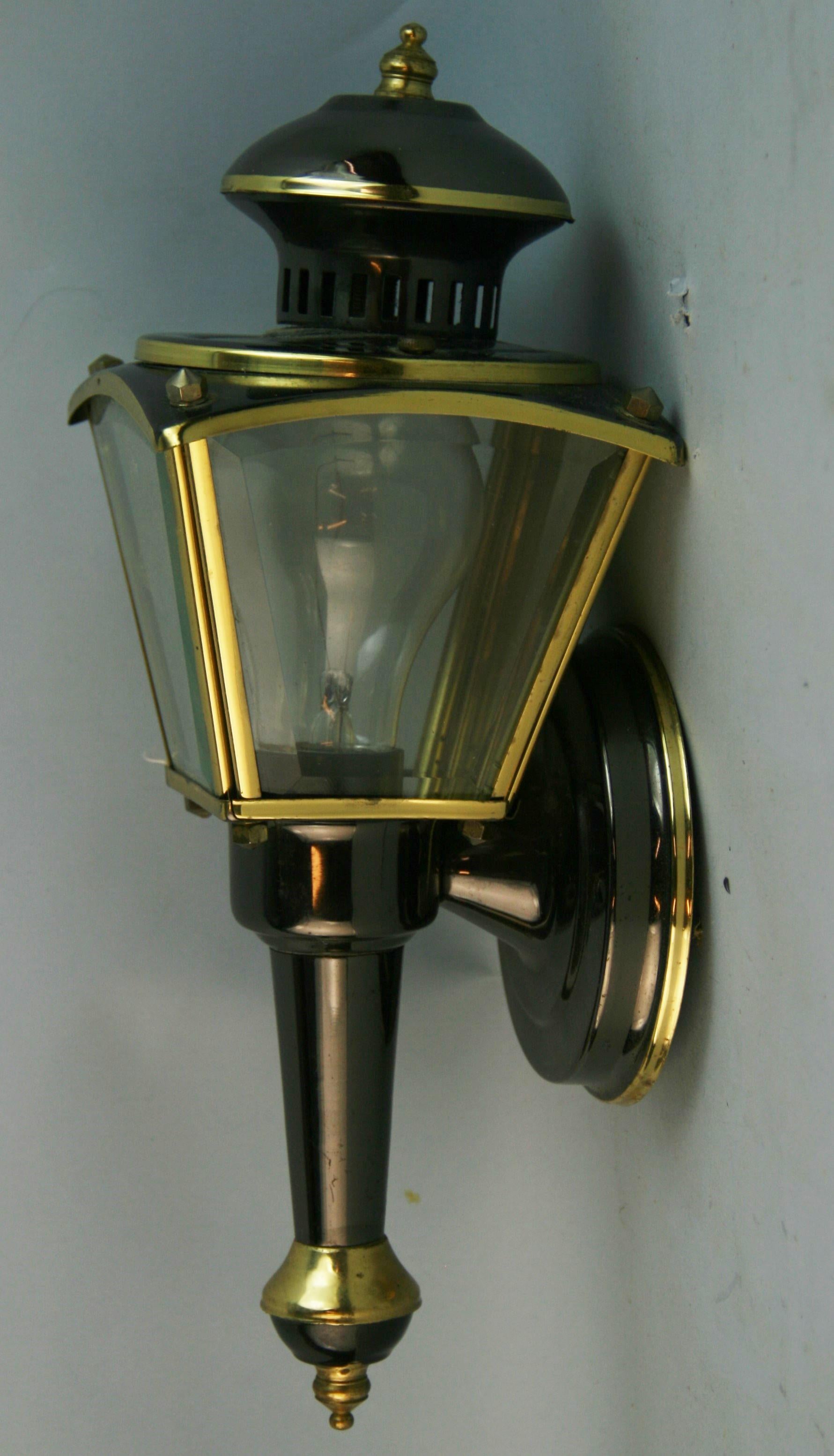 Pair Carriage Light Wall Sconces For Sale 1