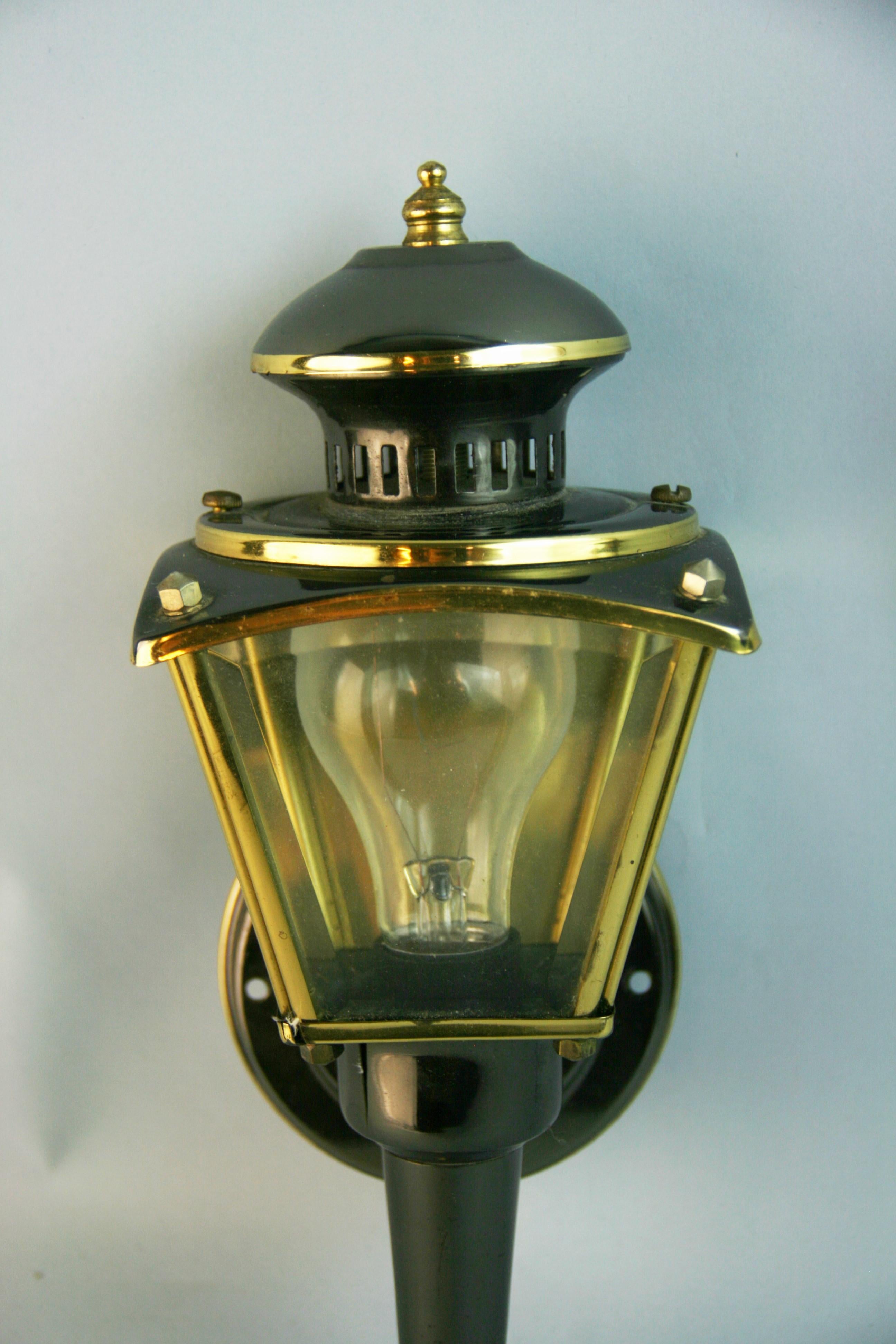 Pair Carriage Light Wall Sconces For Sale 3