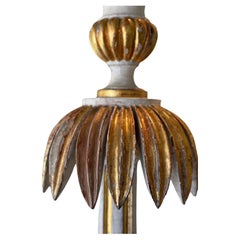 Antique PAIR Carved Gilt Floor Lamps - Italian c1820