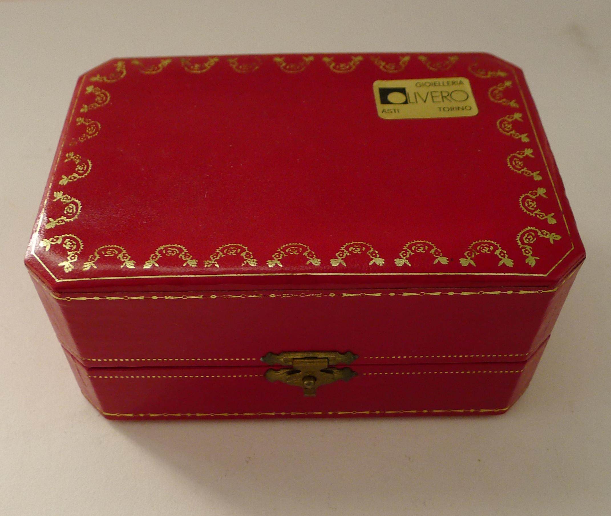 Pair Cased Cartier Silver Trinity Shot Glasses c.1970 1