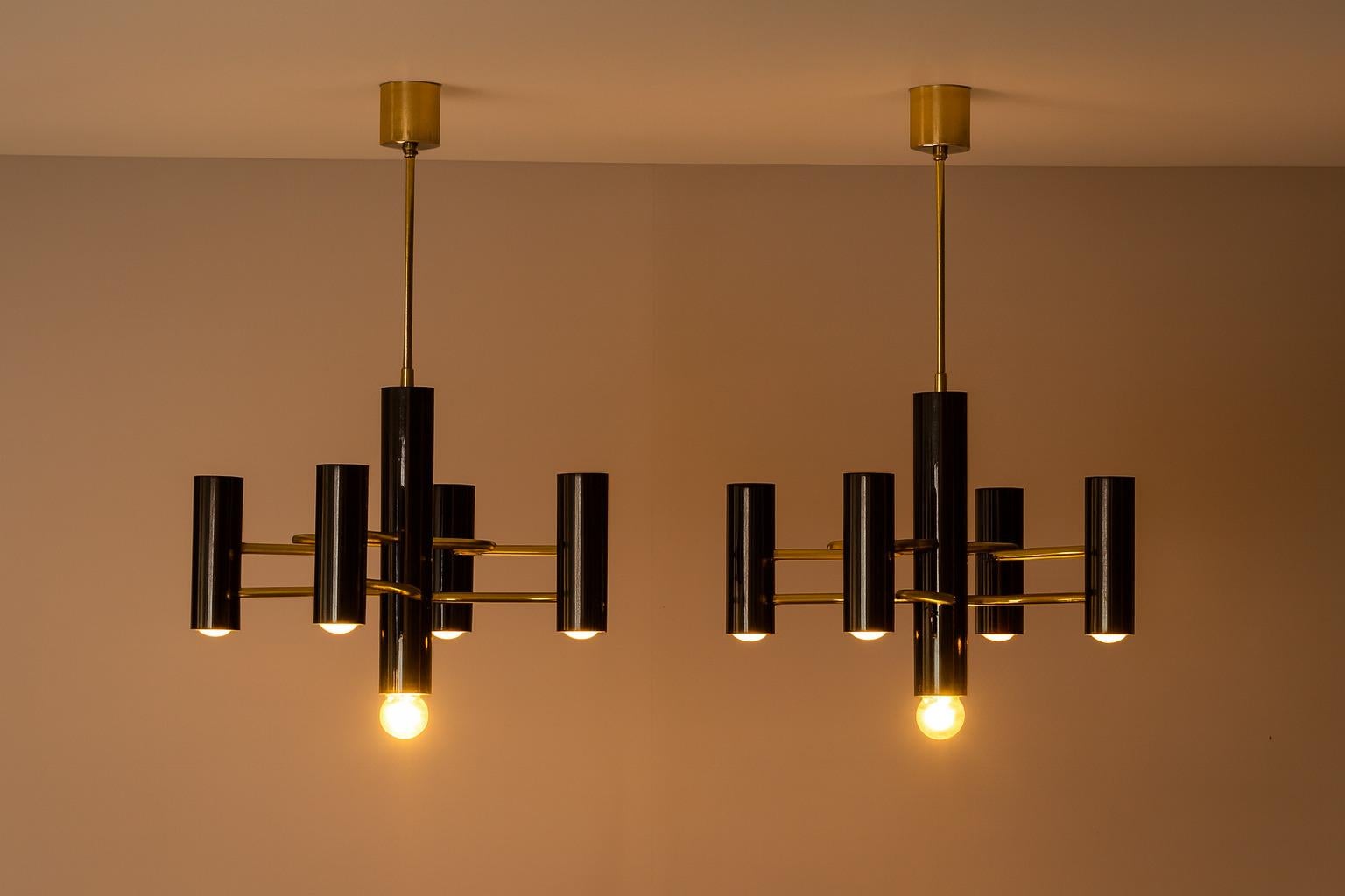 Paar Deckenleuchten von Gaetano Sciolari für Boulanger, Italien 1970er im Angebot 4