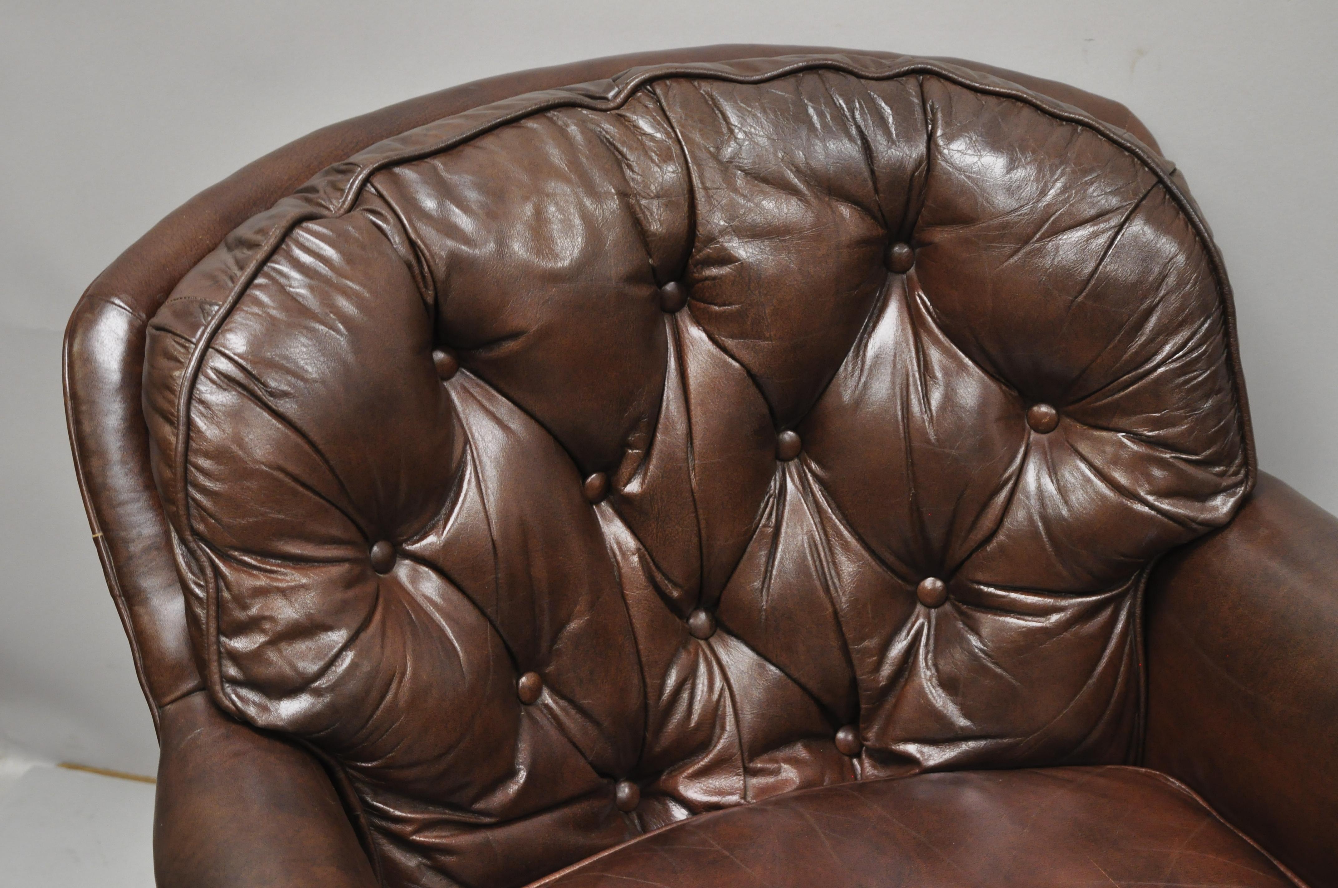 chesterfield chair with ottoman