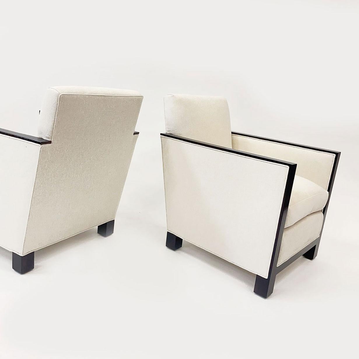 pair of armchairs designed by jean-michel frank