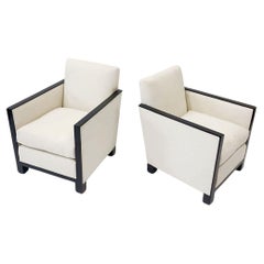 Pair Chairs in the Style of Jean Michel Frank, circa 1930s