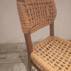 Pair Chairs of Adrien Audoux & Frida Minet, France 1970's