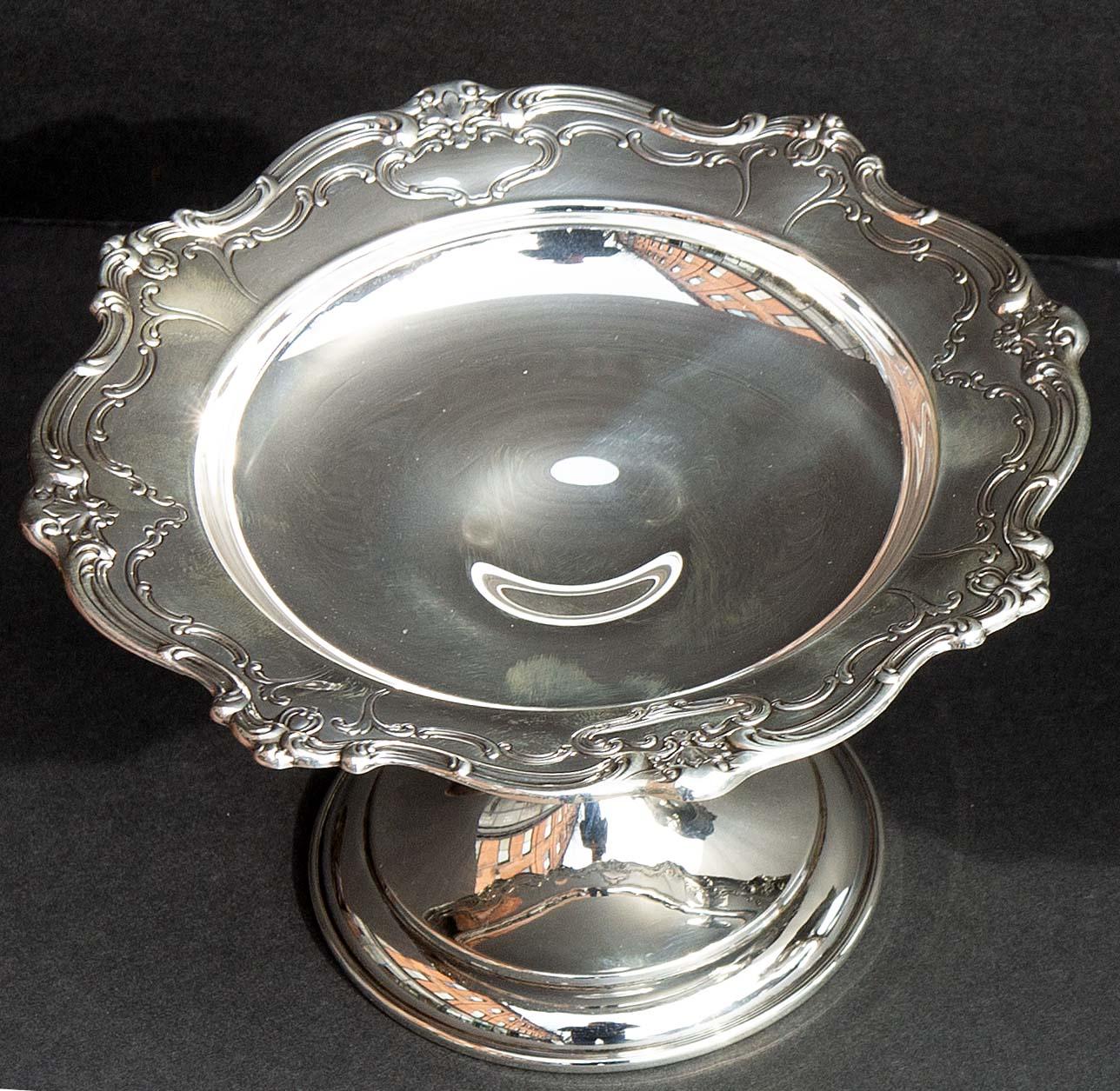 North American Pair Chantilly Sterling Compotes by Gorham