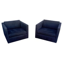 Pair Charles Pfister - Knoll, Tuxedo Club or Lounge Chairs Mid-Century Classics 