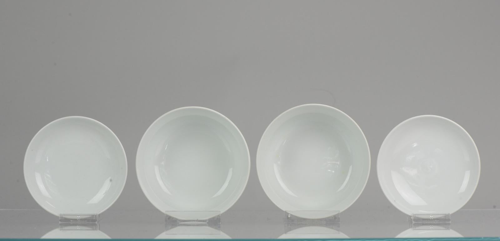 Pair of China 20th-21st Century Figural Calligraphy Bowls Chinese Porcelain PROC For Sale 4