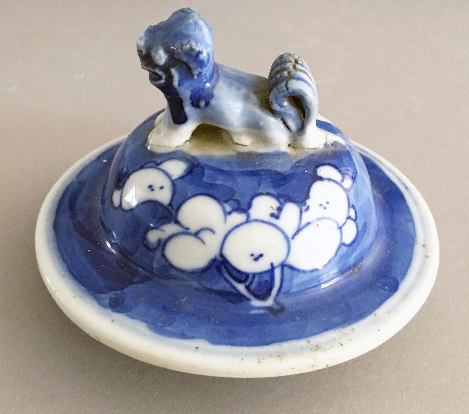 Late 19th Century Pair of Chinese Blue and White Prunus Pattern Vases