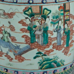 Pair of Chinese famile Rose Porcelain Garden Seats