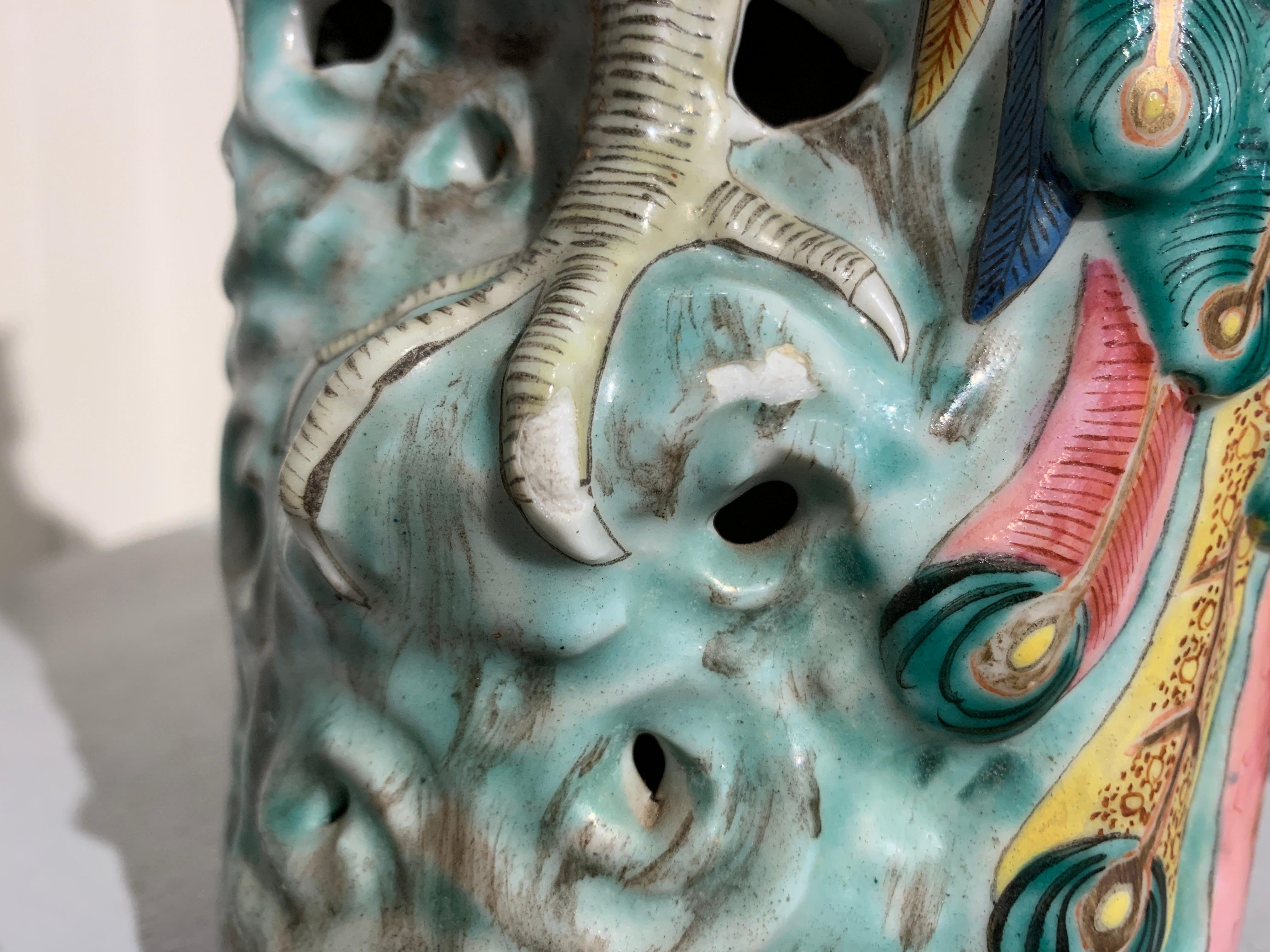 Chinese Famille Rose Porcelain Phoenix, Republic Period Early 20th Century, Pair 15
