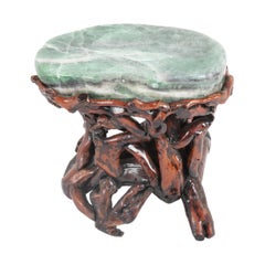 Pair of Chinese Fluorite Root Stools