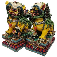 Vintage Pair of Chinese Foo Dogs