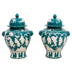 Pair Chinese Porcelain Jars