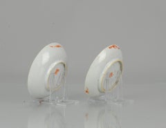 Pair Chinese Porcelain Kitchen Ch'ing Qing Plates South East Asia Market, 19th C