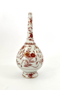 Pair Chinese Porcelain Rosewater Sprinklers, C. 1700. Kangxi Period