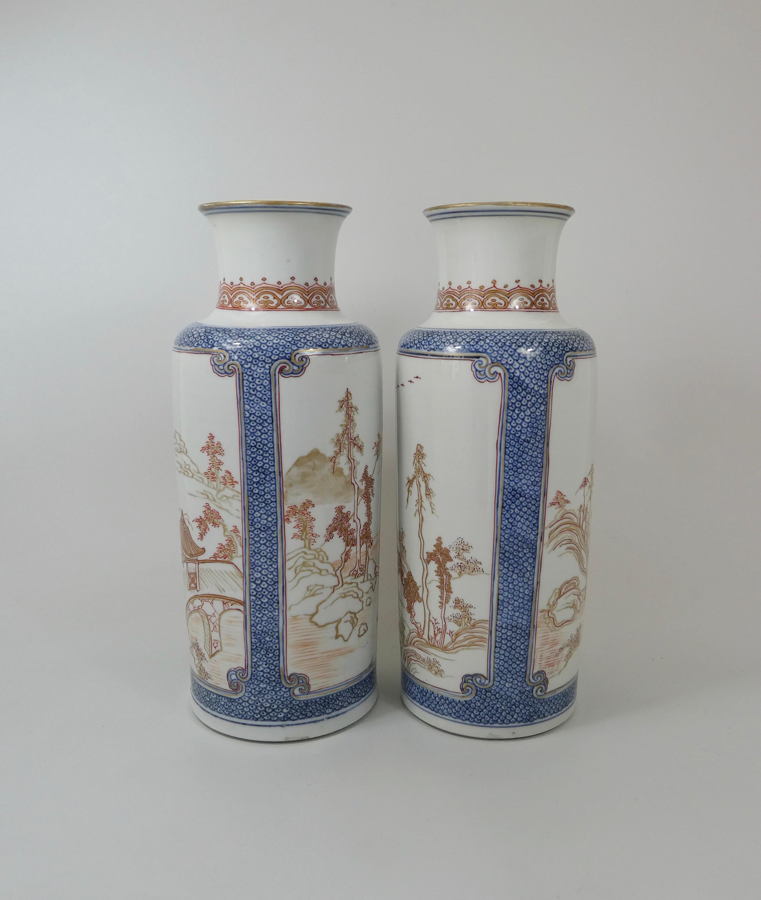 Pair of Chinese Porcelain ‘Rouge de Fer’ Decorated Vases, c. 1700. Kangxi. 9