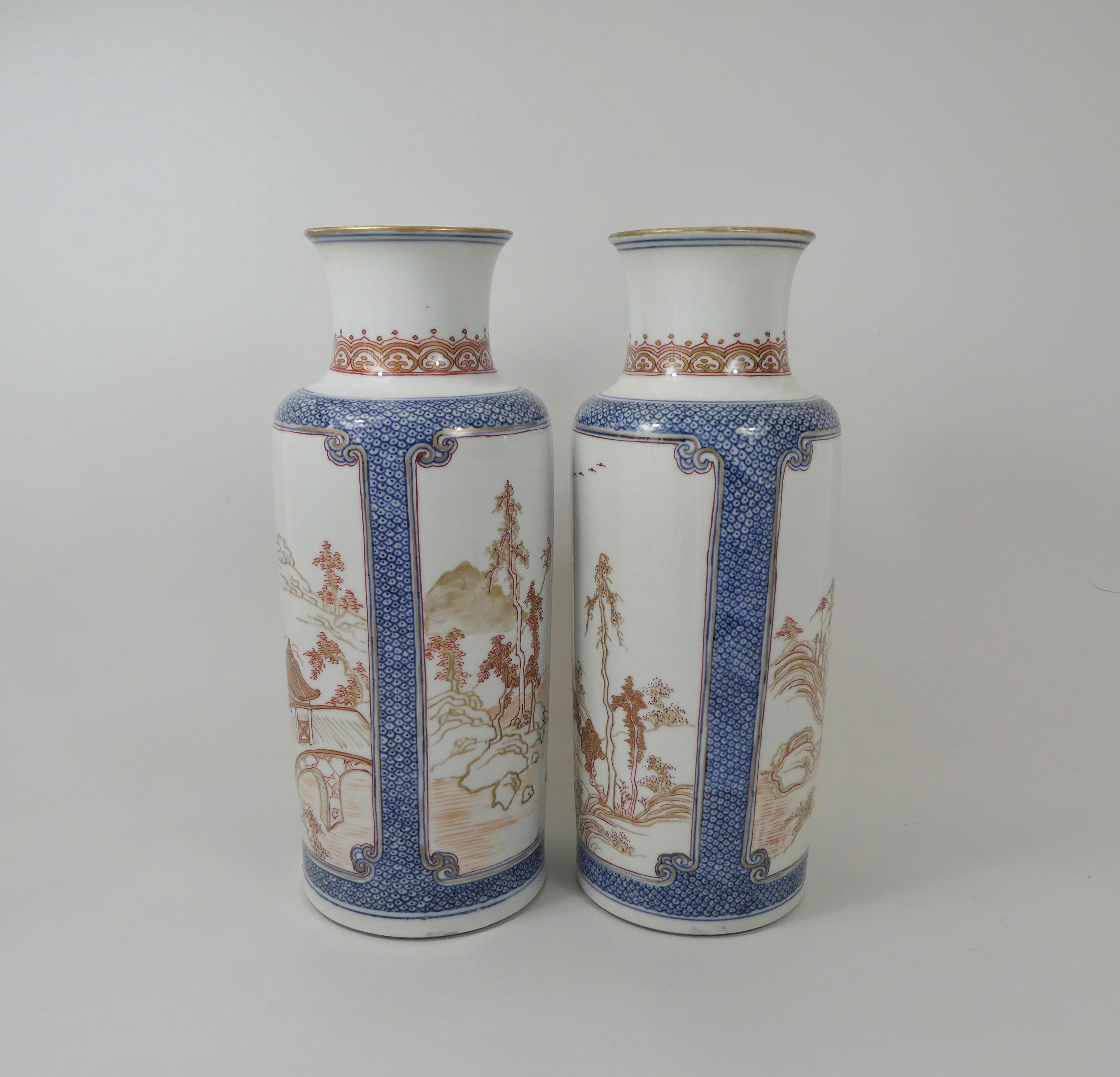Pair of Chinese Porcelain ‘Rouge de Fer’ Decorated Vases, c. 1700. Kangxi. 10