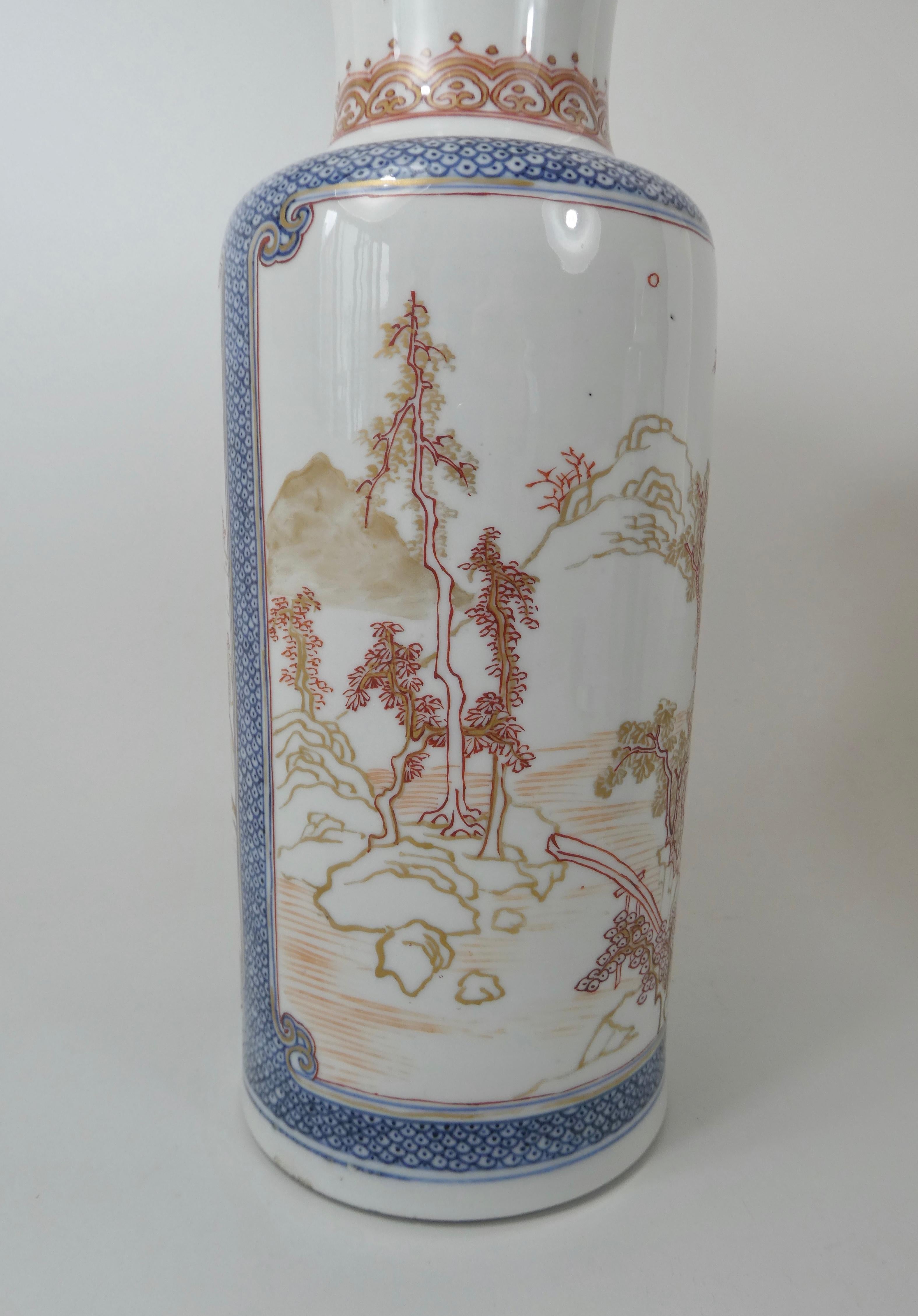 Pair of Chinese Porcelain ‘Rouge de Fer’ Decorated Vases, c. 1700. Kangxi. 4