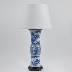 Pair Chinese  Republic Period Porcelain Vases as Lamps