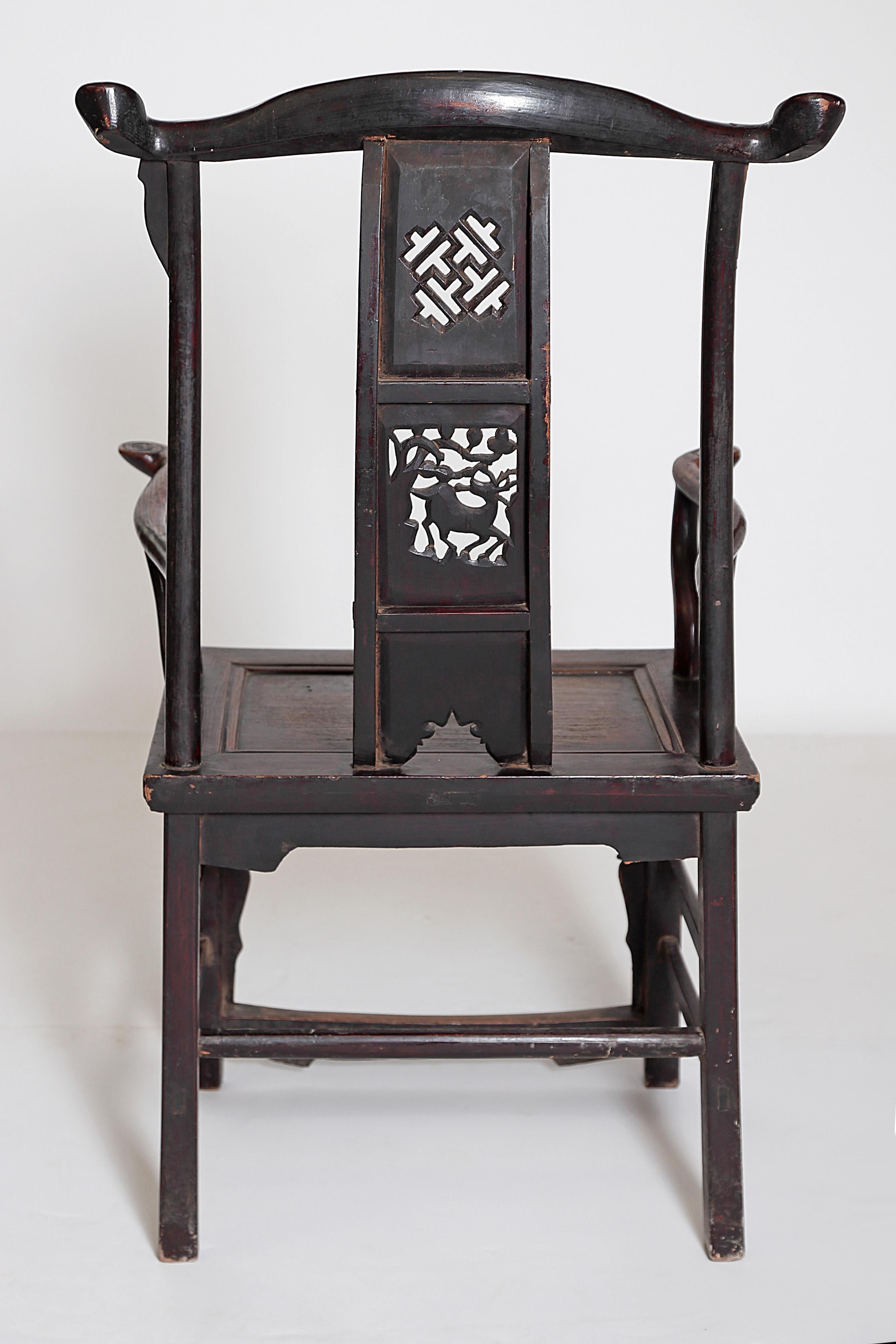 Pair of Chinese Scholar's Chairs 5