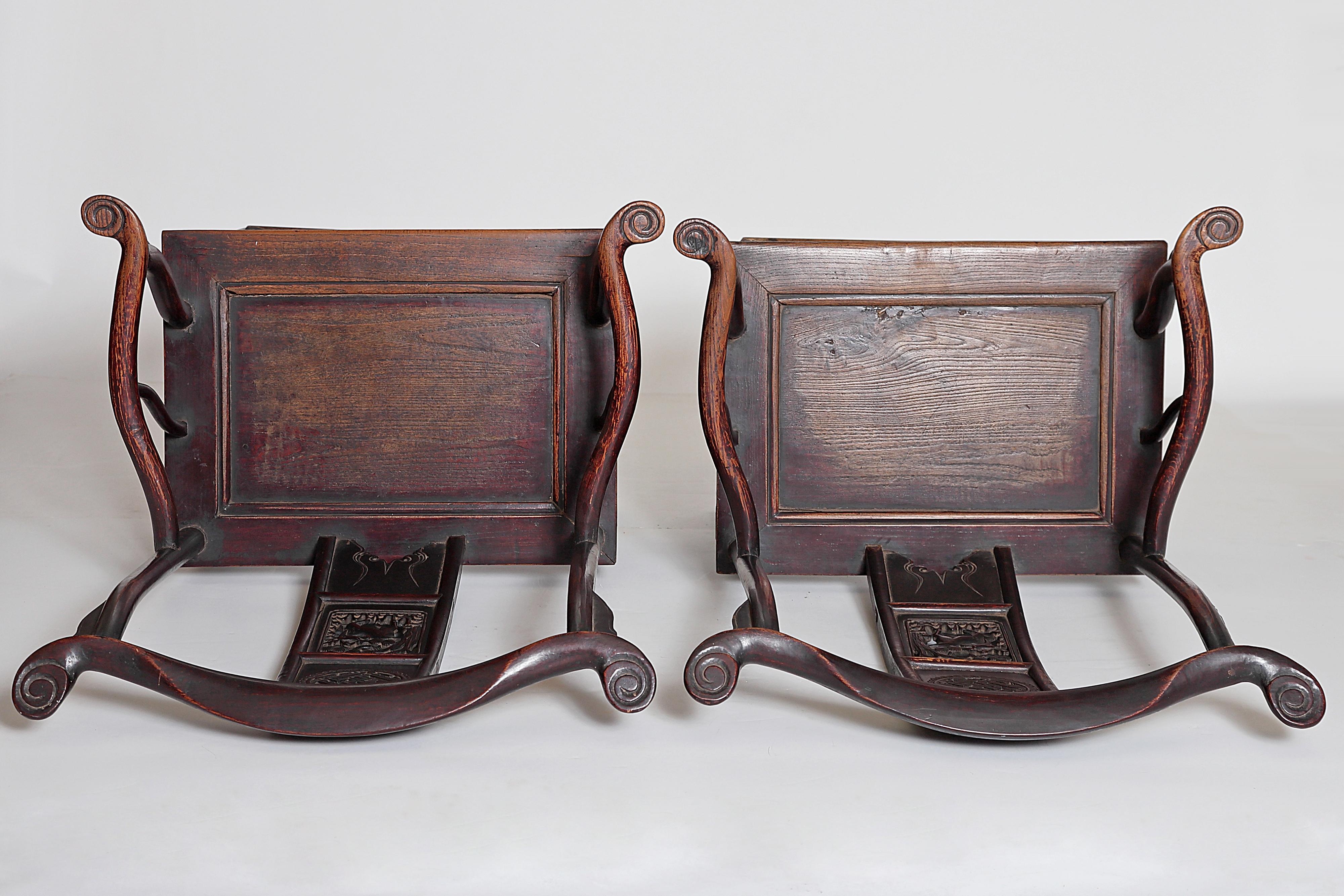 Pair of Chinese Scholar's Chairs 8