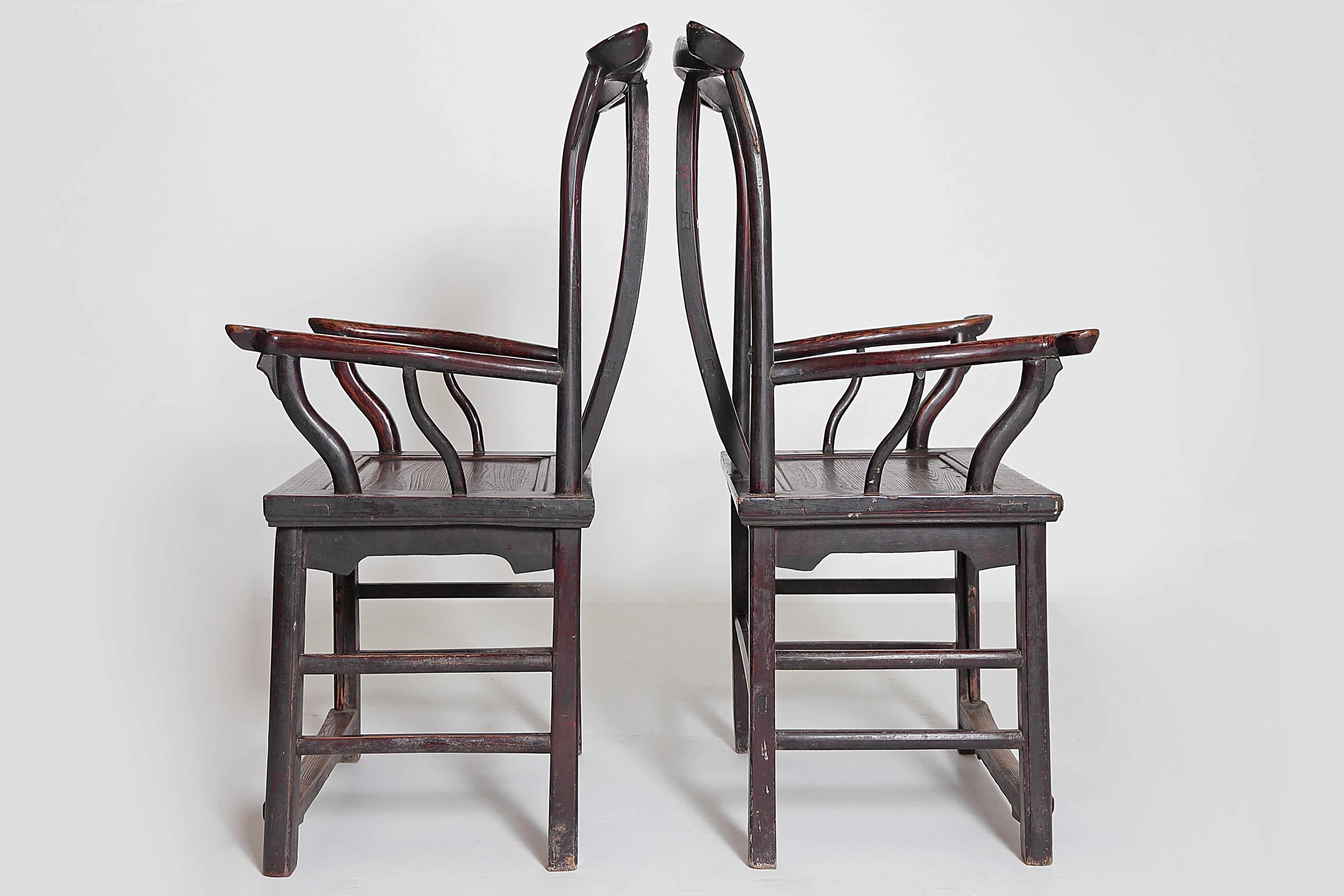 Pair of Chinese Scholar's Chairs 1