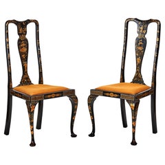 Pair of Chinoiserie Decorated Chairs, circa 1930s