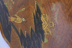 Pair Chinoiserie decorated Walnut coffee tables